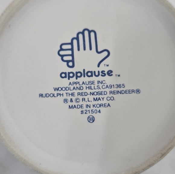 Vintage Applause Rudolf the Red Nose Reindeer‎ 50th Anniversary Coffee Mug - Picture 7 of 9